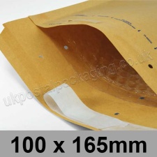 Arofol Gold Padded Envelope, Size 1 (100 x 165mm)