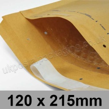 Arofol Gold Padded Envelope, Size 2 (120 x 215mm)