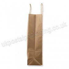 EzePack, Plain Manilla Kraft Carrier Bags 320 x 140 x 420mm