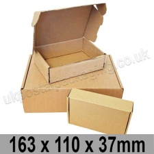 EzePack Brown 163 x 110 x 37mm Postal Box - per 10 boxes