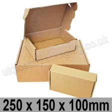 EzePack Brown 250 x 150 x 100mm Postal Box - per 10 boxes