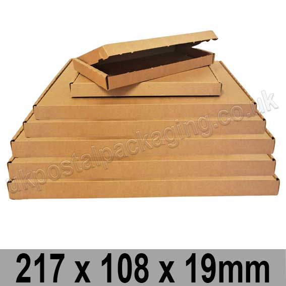 EzePack Brown 217 x 108 x 19mm Large Letter Box - per 20 boxes