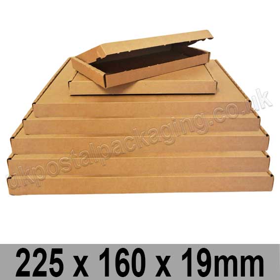 EzePack Brown 225 x 160 x 19mm Large Letter Box - per 20 boxes