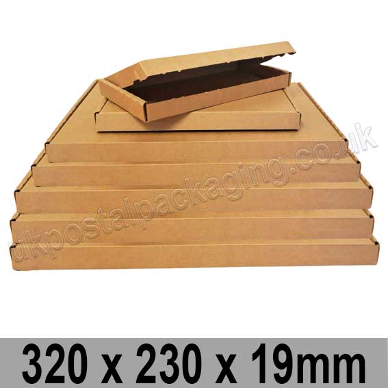 EzePack Brown 320 x 230 x 19mm Large Letter Box - per 20 boxes