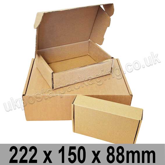 EzePack Brown 222 x 150 x 88mm Postal Box - per 10 boxes