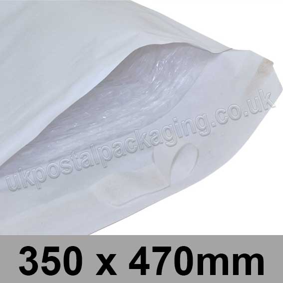 Master'in White Bubble Lined Mailer, Size K/7 (Int. size 350 x 470mm) - Box of 50